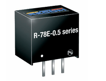 Recom R-78E-0.5系列非隔離式 DC/DC 開(kāi)關(guān)穩(wěn)壓器模塊 Recom R-78E-0.5系列非隔離式 DC/DC 開(kāi)關(guān)穩(wěn)壓器模塊